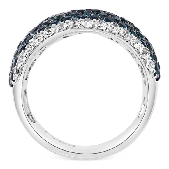 EFFY® Blue & White Topaz
Statement Ring (3-1/2 ct. t.w.) in
Sterling Silver - Picture 6 of 10